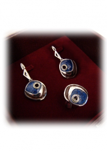 A-190.          <br>                                     Kit. <br> 925 silver. Enamel.